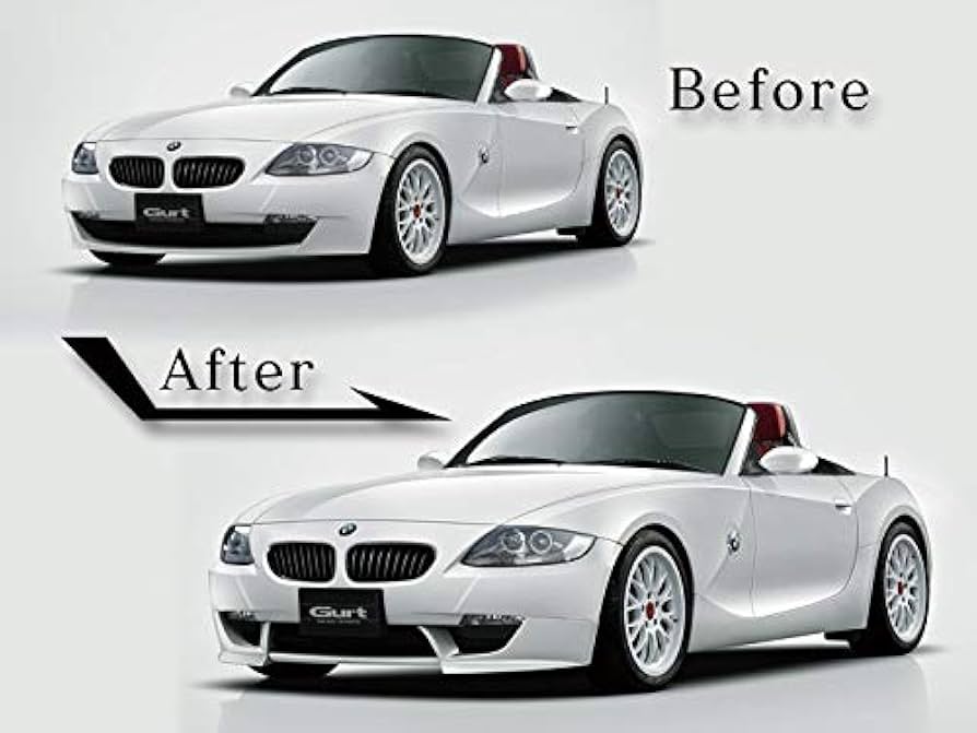BMW Z4 E85フロントバンパーリップ ブラック